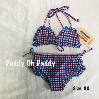 ダディオーダディー(daddy oh daddy)の☵☆MM☆様専用Daddy Oh Daddyチェック&フリル 女の子水着 90☵(水着)