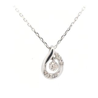 4℃ - ヨンドシー ダイヤモンド ネックレス K18WG(18金 ホワイト
