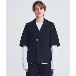 サンシー(SUNSEA)のMASU HALF SLEEVE COTTON JACKET(テーラードジャケット)