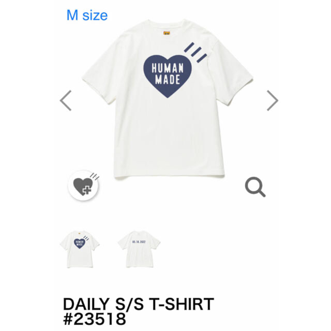 HUMAN MADE(ヒューマンメイド)のHuman made DAILY S/S T-SHIRT#23518(Navy) メンズのトップス(Tシャツ/カットソー(半袖/袖なし))の商品写真