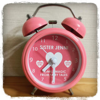 ジェニィ(JENNI)の【新品・未使用】ジェニィ 目覚し時計(置時計)