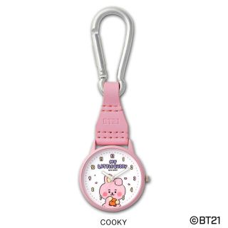 ビーティーイシビル(BT21)の公式 bt21 クッキーcookyカラビナウォッチ時計BTSジョングク(キャラクターグッズ)