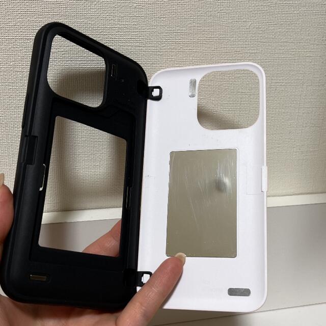 iphoneケース ミラー　カード収納 スマホ/家電/カメラのスマホアクセサリー(iPhoneケース)の商品写真