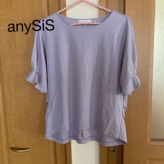 エニィスィス(anySiS)のSALE  anySiS   クルーネックカットソー  ピンク②(カットソー(半袖/袖なし))