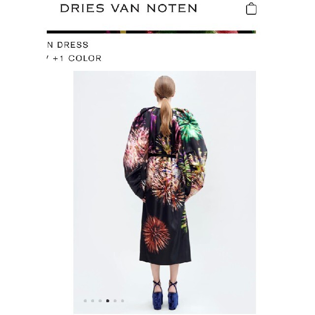 DRIES VAN NOTEN(ドリスヴァンノッテン)の【新品、未使用】ドリスヴァンノッテンの花柄プリントコート レディースのジャケット/アウター(ロングコート)の商品写真