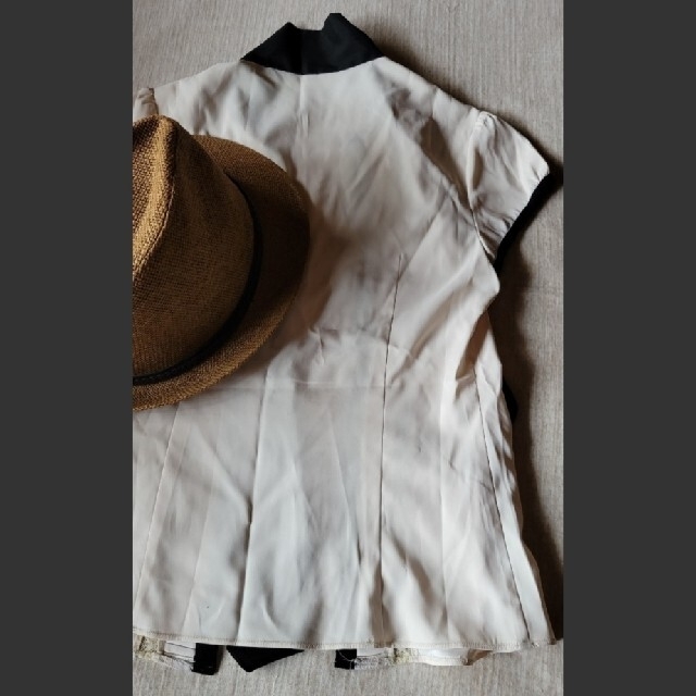 ボウタイ ブラウス レーヨンシャツ サイズS レディースのトップス(シャツ/ブラウス(半袖/袖なし))の商品写真