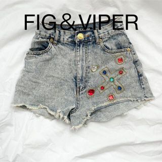 フィグアンドヴァイパー(FIG&VIPER)のFIG＆VIPER ビジューショートパンツ(ショートパンツ)