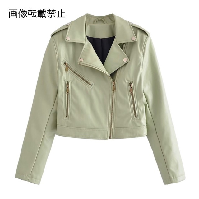 6月新作8289◇フェイクレザー PU ライダースジャケット