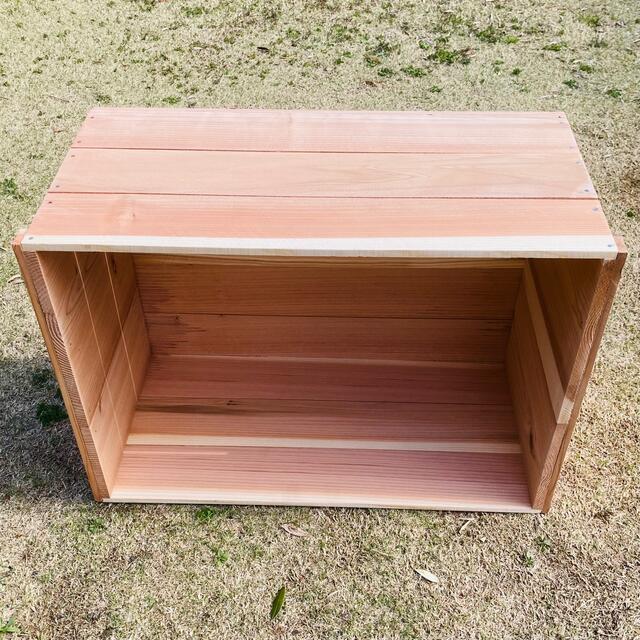 新品 りんご箱 幅450 1箱 / 木箱 ウッドボックス 収納 什器 ラック