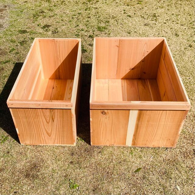 新品 りんご箱 幅450 1箱 / 木箱 ウッドボックス 収納 什器 ラック