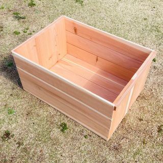 新品 りんご箱 幅450 1箱 / 木箱 ウッドボックス 収納 什器 ラックの