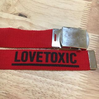 ラブトキシック(lovetoxic)のラブトキ　ベルト　赤(ベルト)