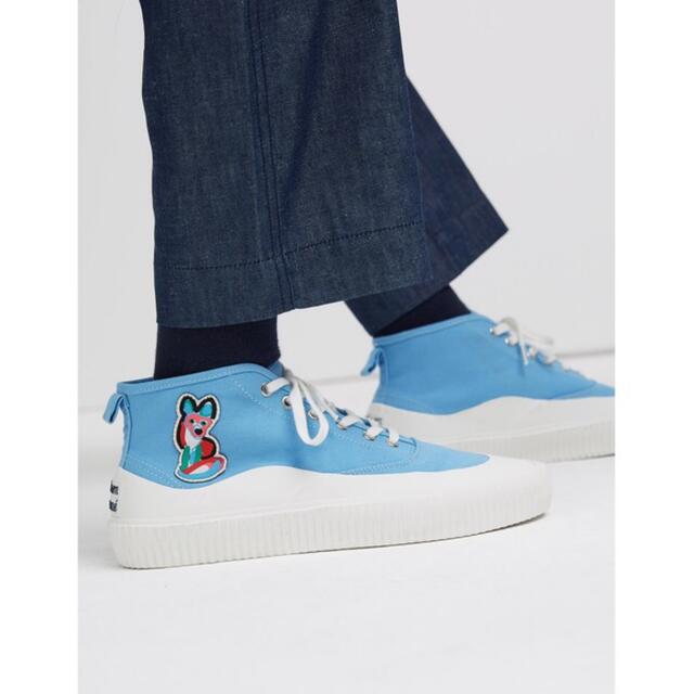 MAISON KITSUNE'(メゾンキツネ)のMaisonKitsune HIGH-TOP SNEAKERACIDEPATCH メンズの靴/シューズ(スニーカー)の商品写真