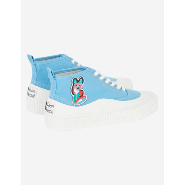 品質保証SALE MAISON KITSUNE' MaisonKitsune HIGH-TOP SNEAKERACIDEPATCHの通販 by  안녕하세요｜メゾンキツネならラクマ