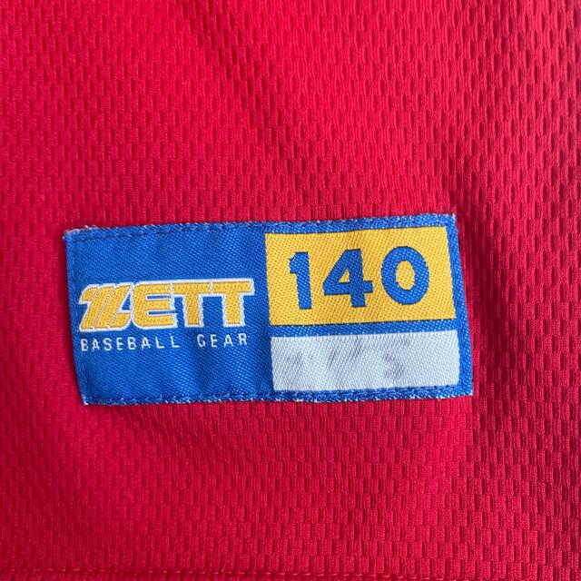 ZETT(ゼット)のMahal様専用✨ZETT 140cmアンダーシャツ赤 スポーツ/アウトドアの野球(ウェア)の商品写真