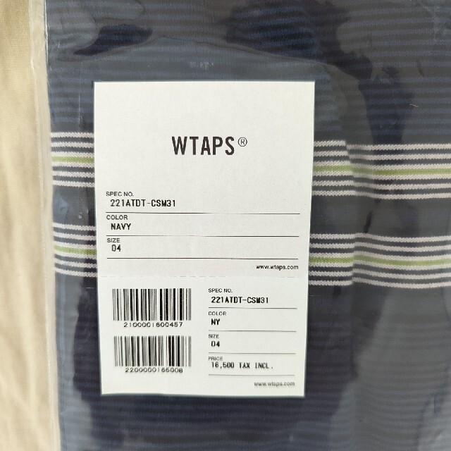 W)taps(ダブルタップス)の新品 WTAPS JAM 02 / SS / COTTON ネイビー XL 04 メンズのトップス(Tシャツ/カットソー(半袖/袖なし))の商品写真