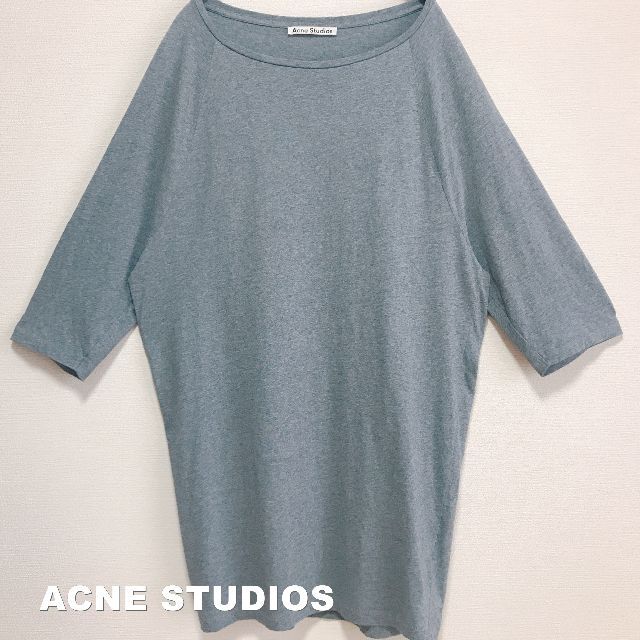 Acne Studios(アクネストゥディオズ)の【Acne Studios】アクネストゥディオズ ズ 七分袖 ビックカットソー レディースのトップス(カットソー(半袖/袖なし))の商品写真