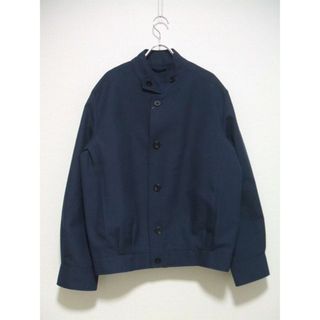 エスイーエイチケリー(S.E.H KELLY)のS.E.H KELLY FLIGHT JACKET 定価140800円 5312025 イギリス製 サイズM ノーカラージャケット ネイビー メンズ エスイーエイチケリー【中古】2-0617M▲(ノーカラージャケット)