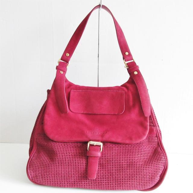 引出物 Longchamp ROSEAU ハンドバッグ 赤 ボルドー@DC65 kochmetal.com.br