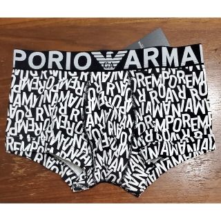 エンポリオアルマーニ(Emporio Armani)のエンポリオアルマーニ　新品　メンズ　ボクサーパンツ(ロゴ/ブラックS)(ボクサーパンツ)