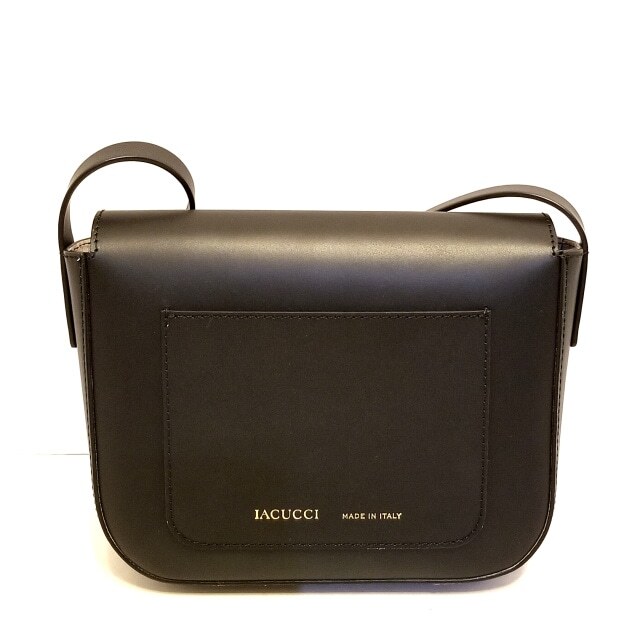 ☆ IACUCCI イアクッチ ショルダーバッグ レザー ブラック 通年-