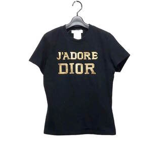 ディオール(Christian Dior) Tシャツ(レディース/半袖)（ブラック/黒色 