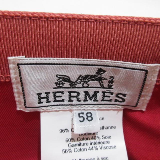 Hermes(エルメス)のエルメス キャップ 58新品同様  - オレンジ レディースの帽子(キャップ)の商品写真