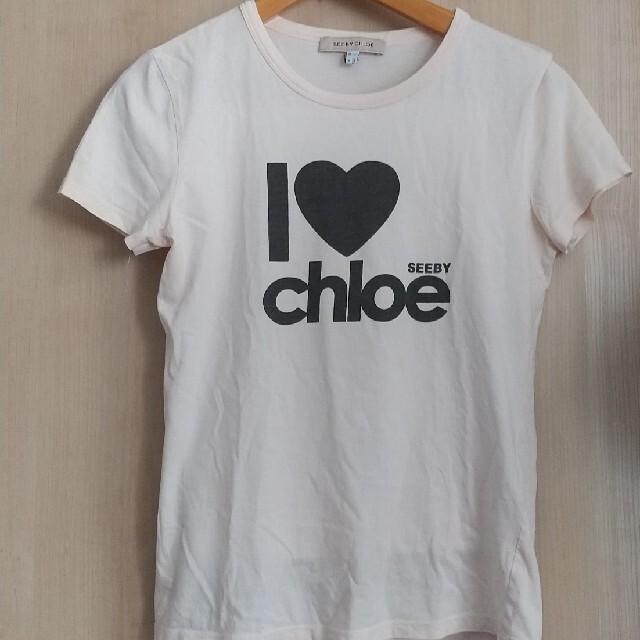 SEE BY CHLOE(シーバイクロエ)のアイラブsee by chloe♡Tシャツ レディースのトップス(Tシャツ(半袖/袖なし))の商品写真
