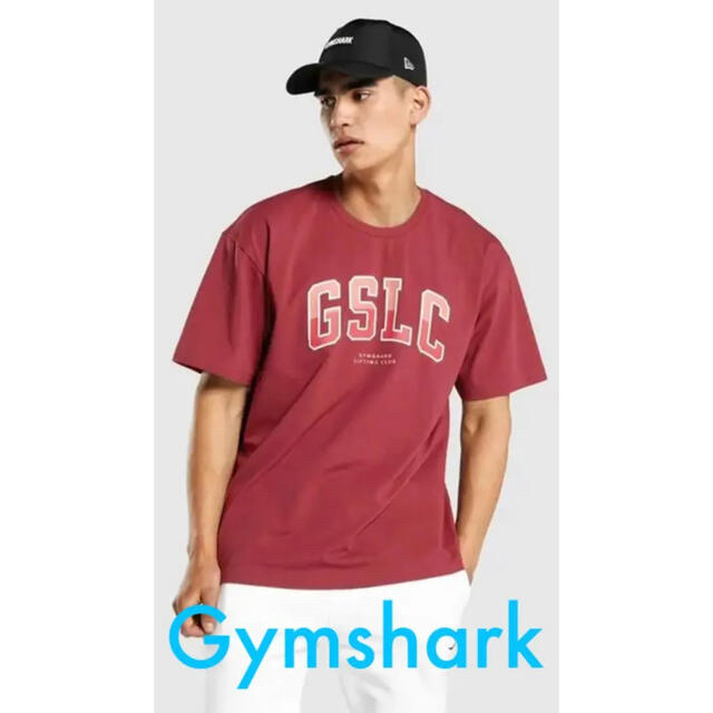 adidas(アディダス)のGymshark ジムシャーク　オーバーサイズ Tシャツ　赤 メンズのトップス(Tシャツ/カットソー(半袖/袖なし))の商品写真