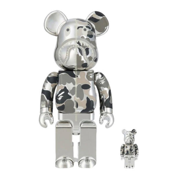 Bearbrick BAPE(R) CAMO SHARK 100％＆400％