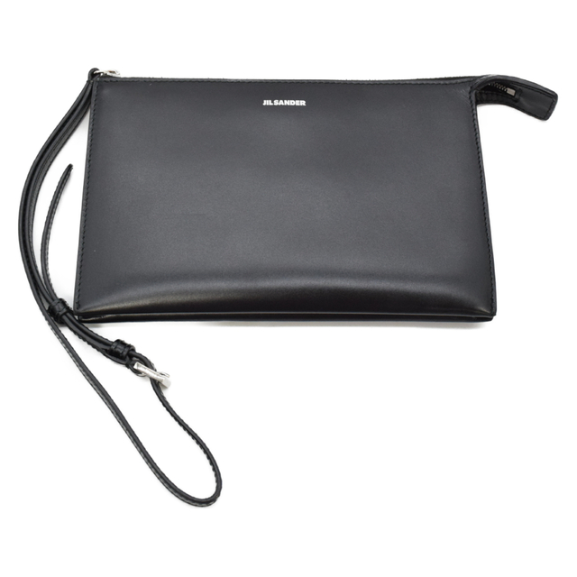 JIL SANDER ジルサンダー TOOTIE WALLET トゥタイウォレット 2WAY レザークラッチバッグ ブラック