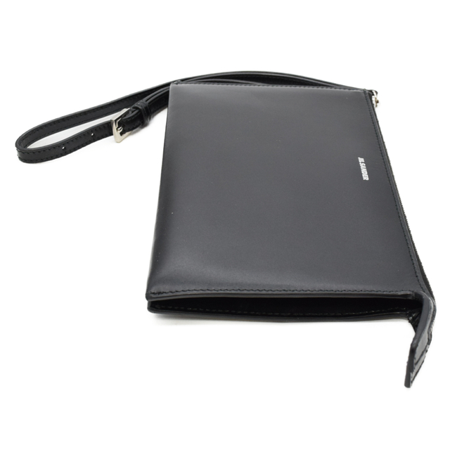 JIL SANDER ジルサンダー TOOTIE WALLET トゥタイウォレット 2WAY レザークラッチバッグ ブラック