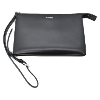 ジルサンダー(Jil Sander)のJIL SANDER ジルサンダー TOOTIE WALLET トゥタイウォレット 2WAY レザークラッチバッグ ブラック(セカンドバッグ/クラッチバッグ)