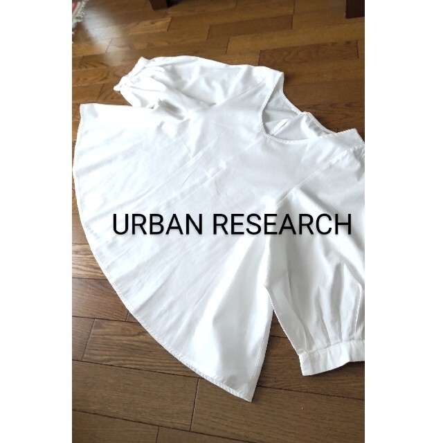 URBAN RESEARCH(アーバンリサーチ)のURBAN RESEARCH★ホワイトブラウス カットソー ※コットン100% レディースのトップス(カットソー(長袖/七分))の商品写真