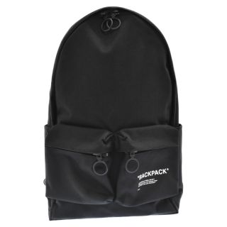 OFF-WHITE オフホワイト Nylon BackPack With Lettering OMNB003R20521038 ナイロンバックパック リュック ブラック