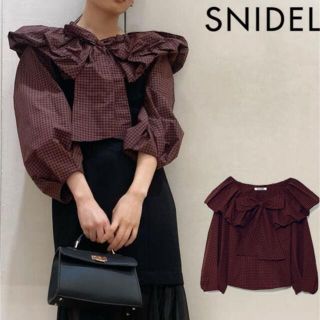 スナイデル(SNIDEL)のsnidel  Sustainable ボリュームボウタイブラウス (シャツ/ブラウス(長袖/七分))