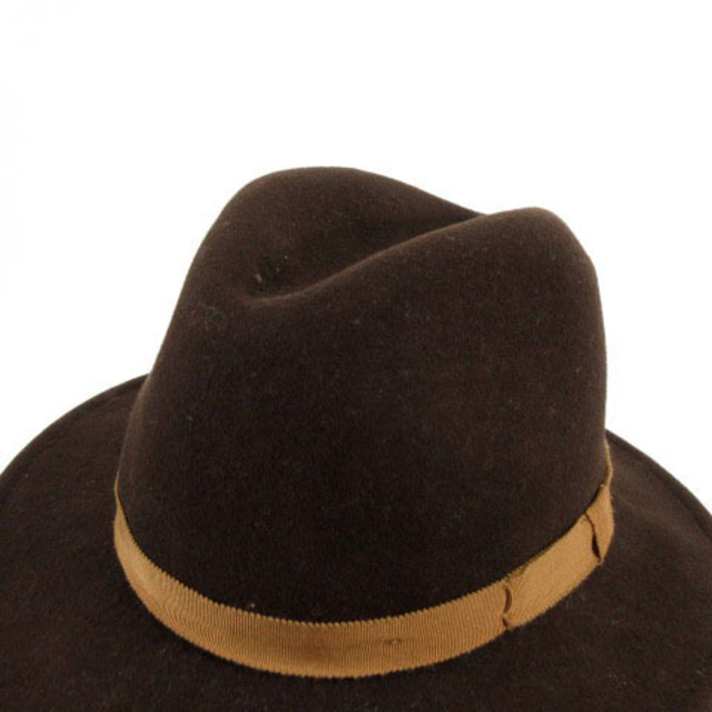 ROSE BUD(ローズバッド)のROSE BUD ハット 中折れハット ウール フェルト生地 茶 58cm レディースの帽子(その他)の商品写真