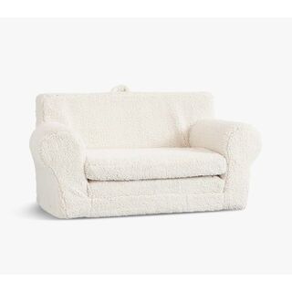 ポッタリーバーン(Pottery Barn)の訳有＠Cream Sherpa Anywhere Sofa ソファ(ローソファ/フロアソファ)