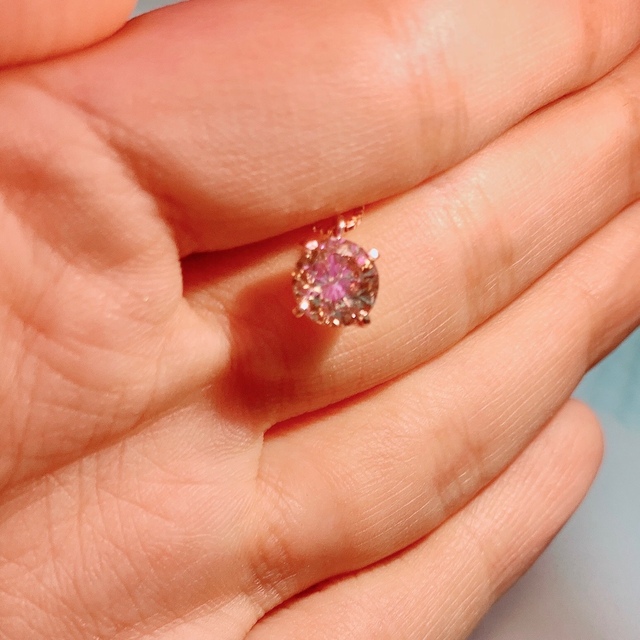 天然ピンクダイヤモンド　1.014ct　Fancy ネックレス　価格交渉可 6