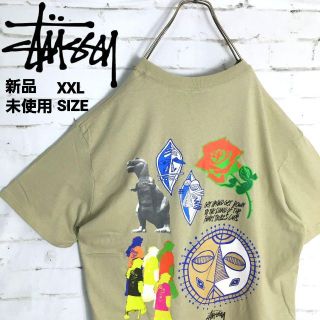 ステューシー(STUSSY)の新品 未使用!!STUSSY 恐竜 仮面 薔薇 ロゴ ビッグサイズ Tシャツ(Tシャツ/カットソー(半袖/袖なし))