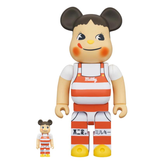 BE＠RBRICK ペコちゃん ミルキー三角帽子デザイン 100％400％エンタメ/ホビー