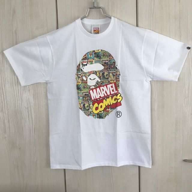 BAPE Tシャツ XL サイズ アベンジャーズ コラボ ホワイト MARVEL BAPE Tシャツ XL サイズ アベンジャーズ コラボ ホワイト MARVEL