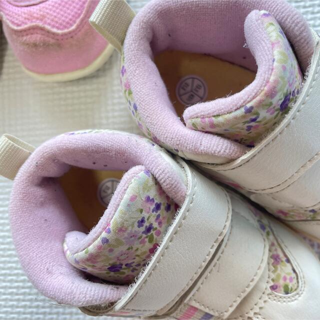 New Balance(ニューバランス)の子ども　靴　二足セット キッズ/ベビー/マタニティのベビー靴/シューズ(~14cm)(スニーカー)の商品写真