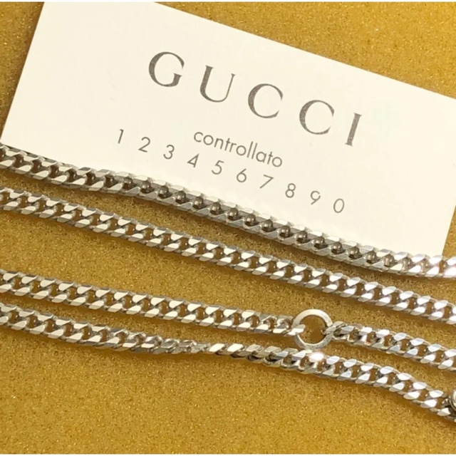 美品 GUCCI 3ミリ 中太喜平チェーンネックレス | hospitaldeyumbo.gov.co