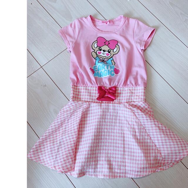 EARTHMAGIC(アースマジック)のアースマジック❤️ワンピース110美品 キッズ/ベビー/マタニティのキッズ服女の子用(90cm~)(ワンピース)の商品写真