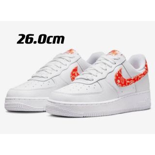 ナイキ(NIKE)の新品、未使用ナイキ エア フォース 1 ペイズリー オレンジ 26.0cm(スニーカー)