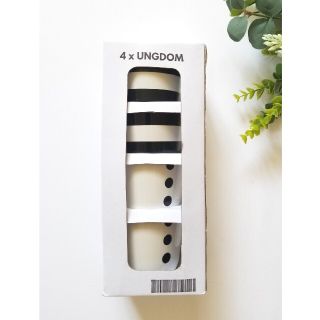 イケア(IKEA)の新品  廃盤品✨ IKEA  マグカップ  UNGDOM  4個  ブラック(グラス/カップ)