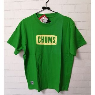 チャムス(CHUMS)の【新品】CHUMS Logo T-Shirt Lサイズ 緑(Tシャツ/カットソー(半袖/袖なし))