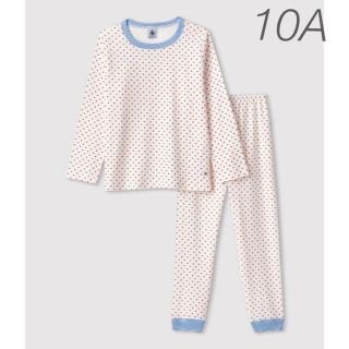 プチバトー(PETIT BATEAU)の新品未使用  プチバトー  長袖  パジャマ  10ans  星(パジャマ)