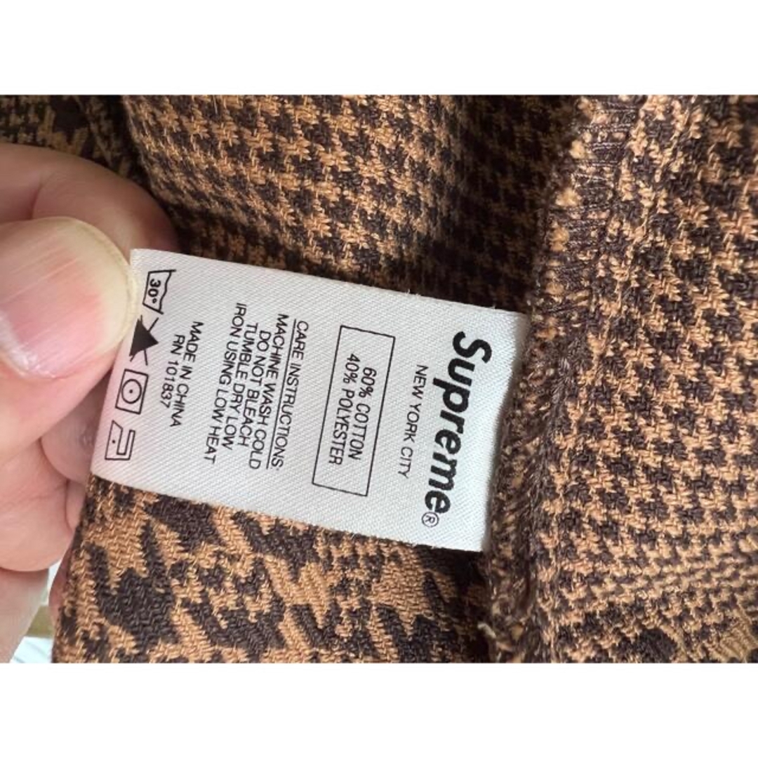 SUPREME 2020FW 千鳥格子ロゴSnap Front Jacket